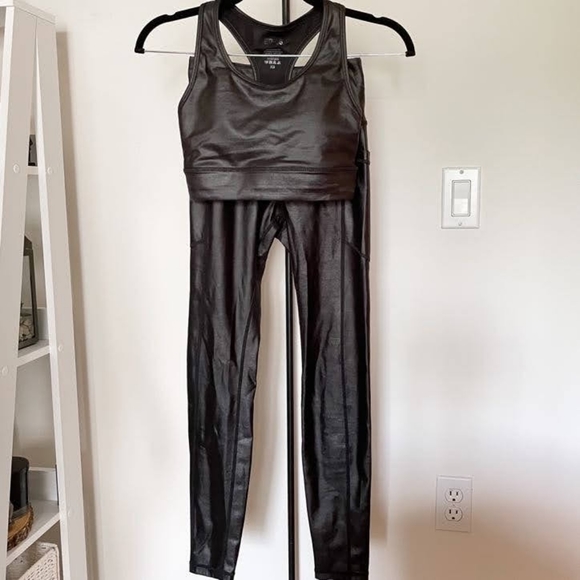 Bundle ETHOS Faux Leather Bra and Leggings - Picture 2 of 4